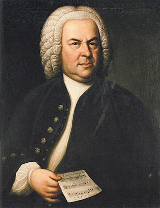 Johann Sebastian Bach — portrait by Elias Gottlob Haussmann, 1746